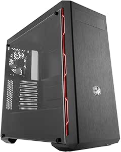 Cooler Master MCB-B600L-KA5N-S00 MasterBox ATX Mid-Tower Red Trim — main product image