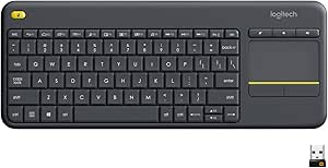 Logitech 920-007119 K400 Plus Wireless Touch HTPC Keyboard with Touchpad