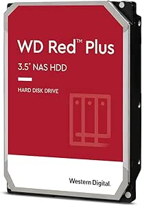 Western Digital WD60EFRX 6TB Red Plus NAS HDD - CMR, 5400 RPM