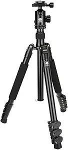 Sirui SUET2004 Aluminum Tripod with E-20 Ball Head Black