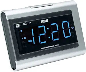 RCA RP5430 AM/FM Clock Radio with Auto Time Set — main product image