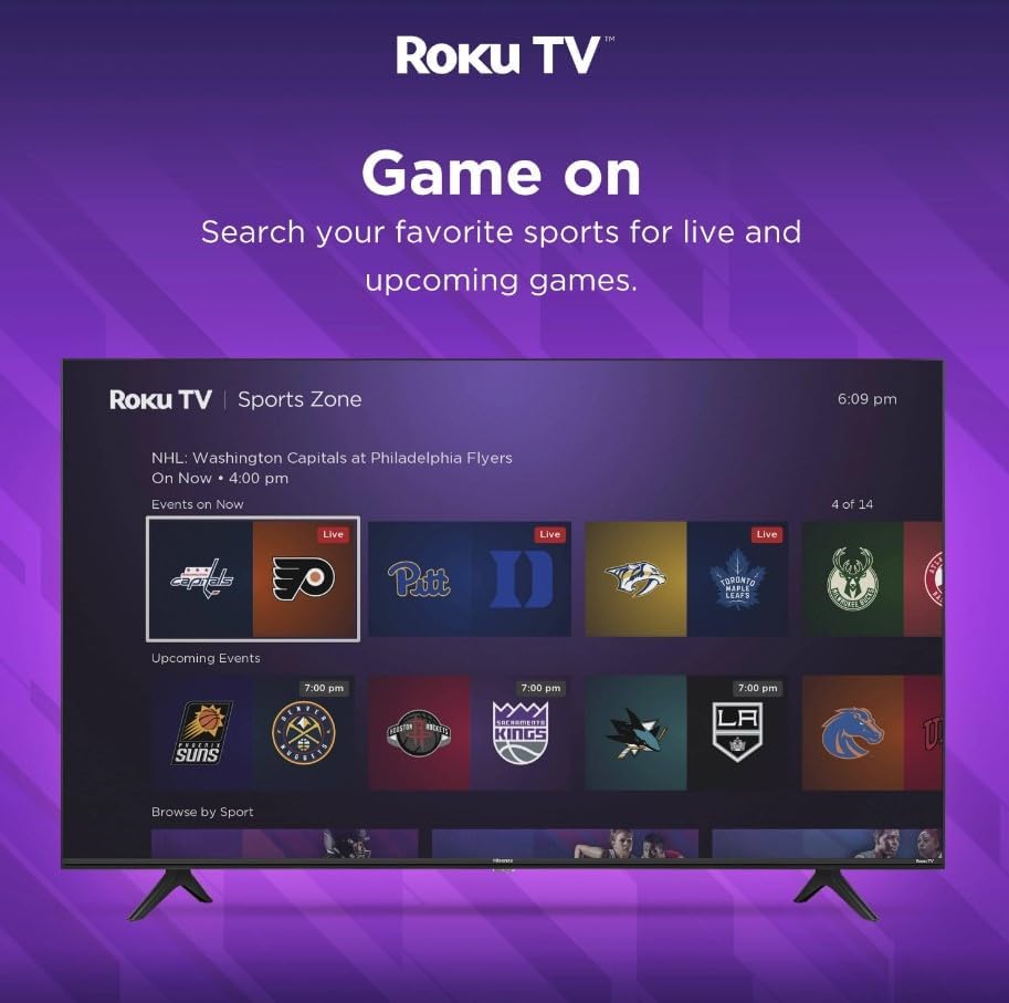 Hisense 50R6E3 50-Inch 4K Roku TV: HDR, Smart Features (Refurbished)