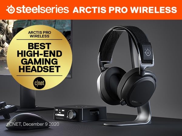 SteelSeries 61473 Arctis Pro Wireless Gaming Headset Noise Canceling