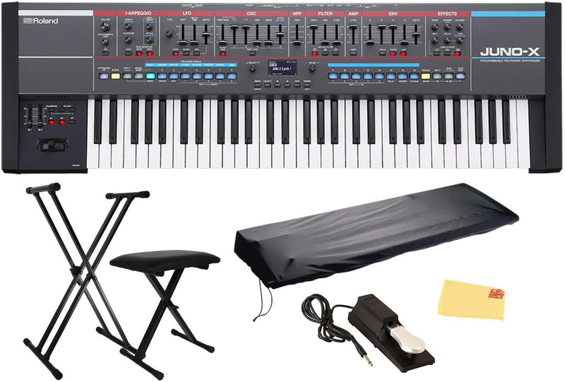 Roland JUNO-X-COMBO-PRO-1 61-Key Synthesizer Bundle — main product image