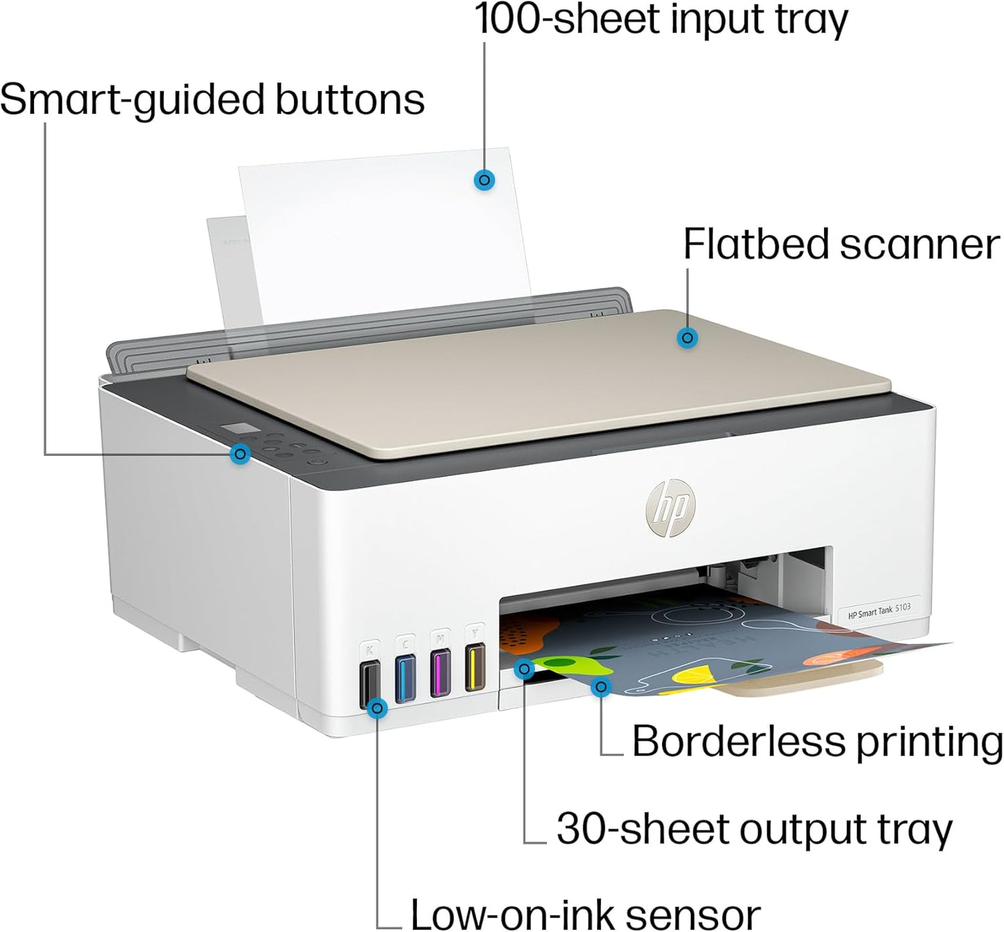 HP 5D1B2A#B1H Smart Tank 5103 Wireless Ink Tank Printer