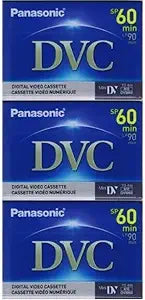 Panasonic MDV60DU3-33 Mini DV Tapes - 3 Pack