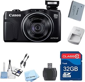 Canon AV-SX710-021616 PowerShot SX710 HS Bundle - 32GB & Starter Kit