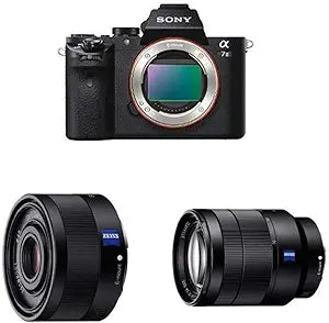 Sony a7 II FE35mm/F2.8 + FE24-70/F4 Lens Mirrorless Camera