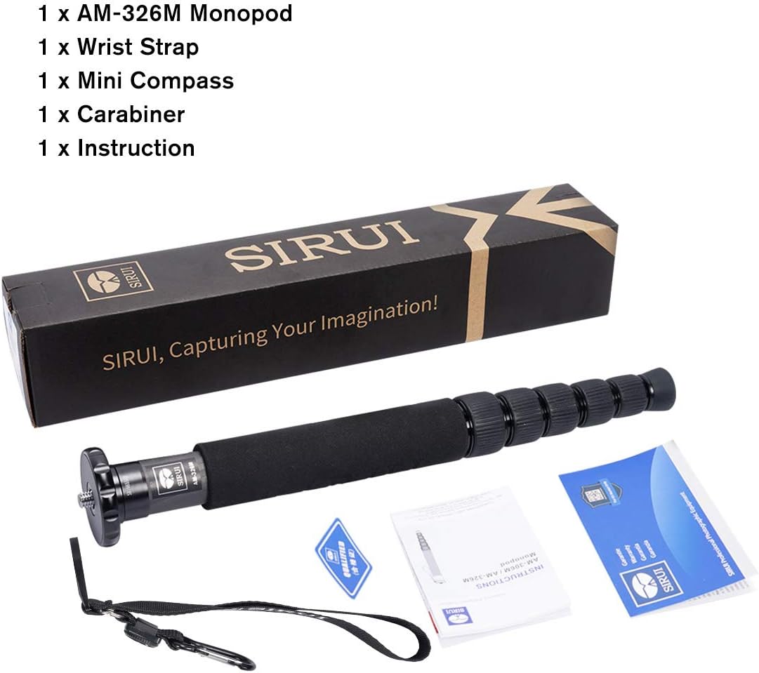 Sirui AM-326M Carbon Fiber Compact Travel Monopod