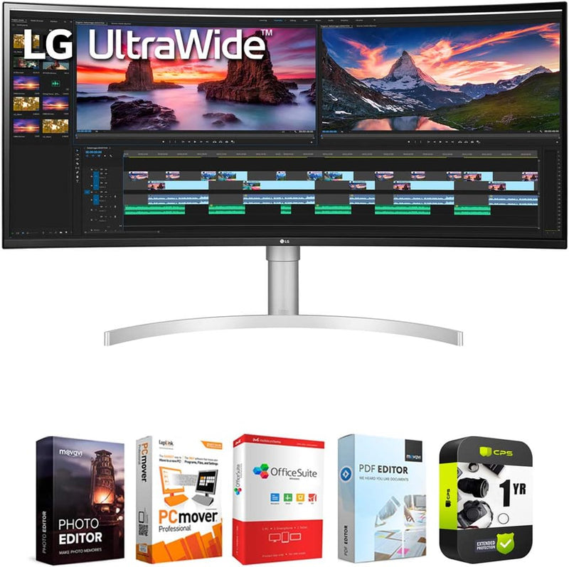 LG 38WN95C-W 38-Inch UltraWide QHD+ Curved Monitor — main product image