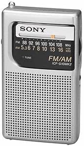 Sony ICF-S10MK2 Pocket AM/FM Radio Silver