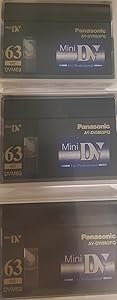 Panasonic MDV60DU3-294 Mini DV Video Tape Cassettes (3 Pack)
