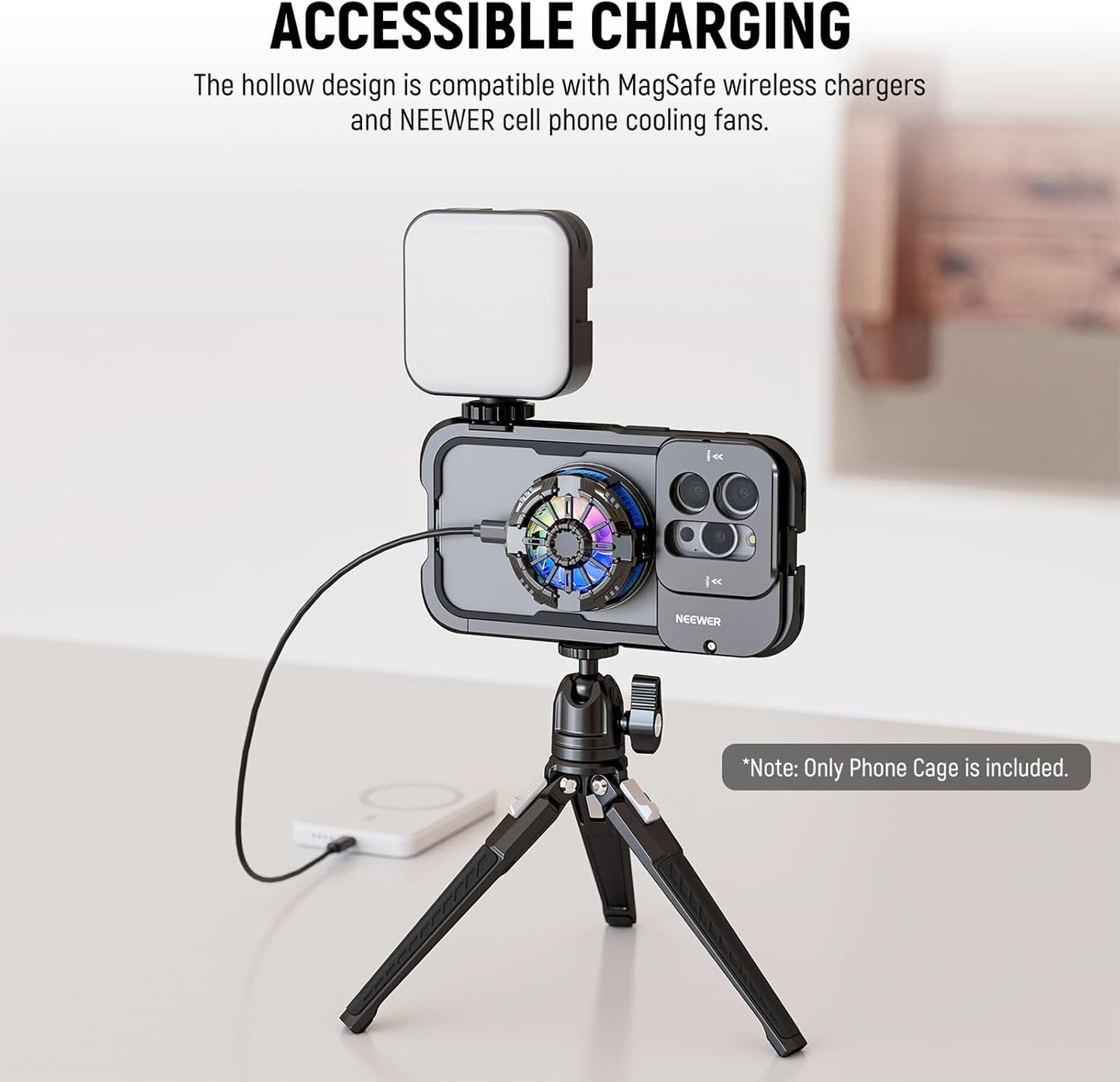 Neewer 90100993 Pro iPhone 15 Video Cage Kit