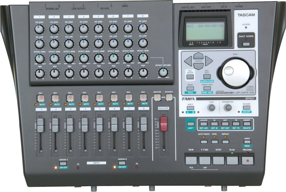 Tascam DP-01FX/CD Digital Portastudio Recorder - 8-Track Recording
