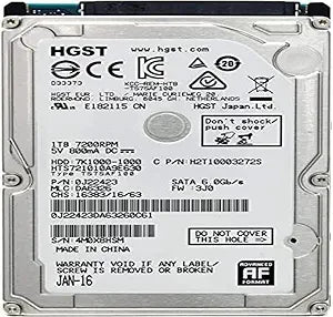Intel 0J22423 HGST Travelstar 1TB HDD - 7200 RPM, SATA III, 2.5"
