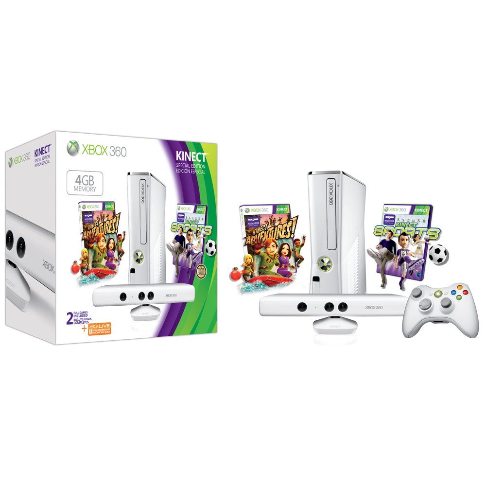 Microsoft S4G-00091 Xbox 360 Special Edition 4GB Kinect Bundle