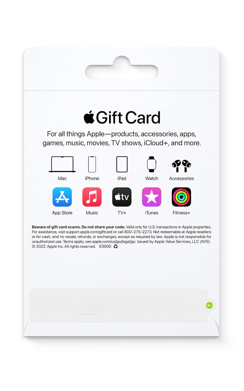 Apple App Store Gift Card - iTunes, iPhone, Accessories