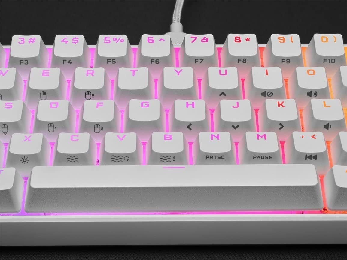 Corsair CH-9194114-NA/RF K65 RGB Mini White Keyboard