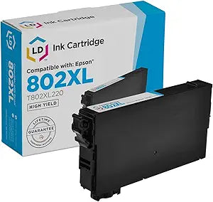 Epson 802XL Remanufactured High Yield Cyan Ink Cartridge