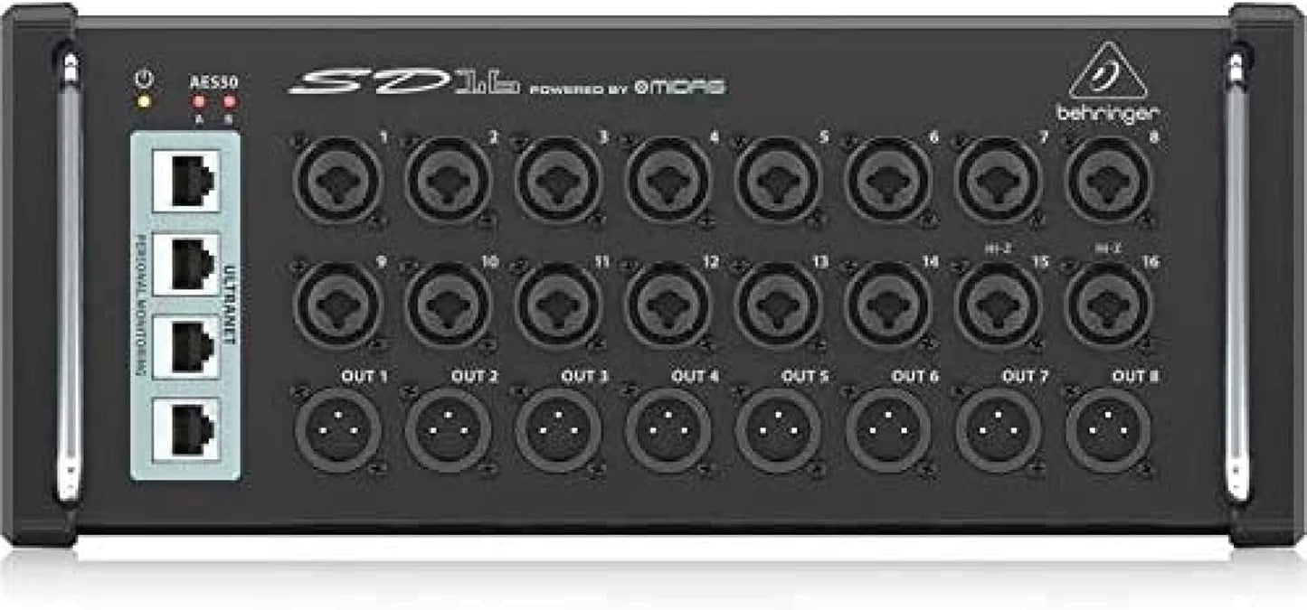 Behringer SD16: 16-Channel Digital Stage Box with MIDAS Preamps