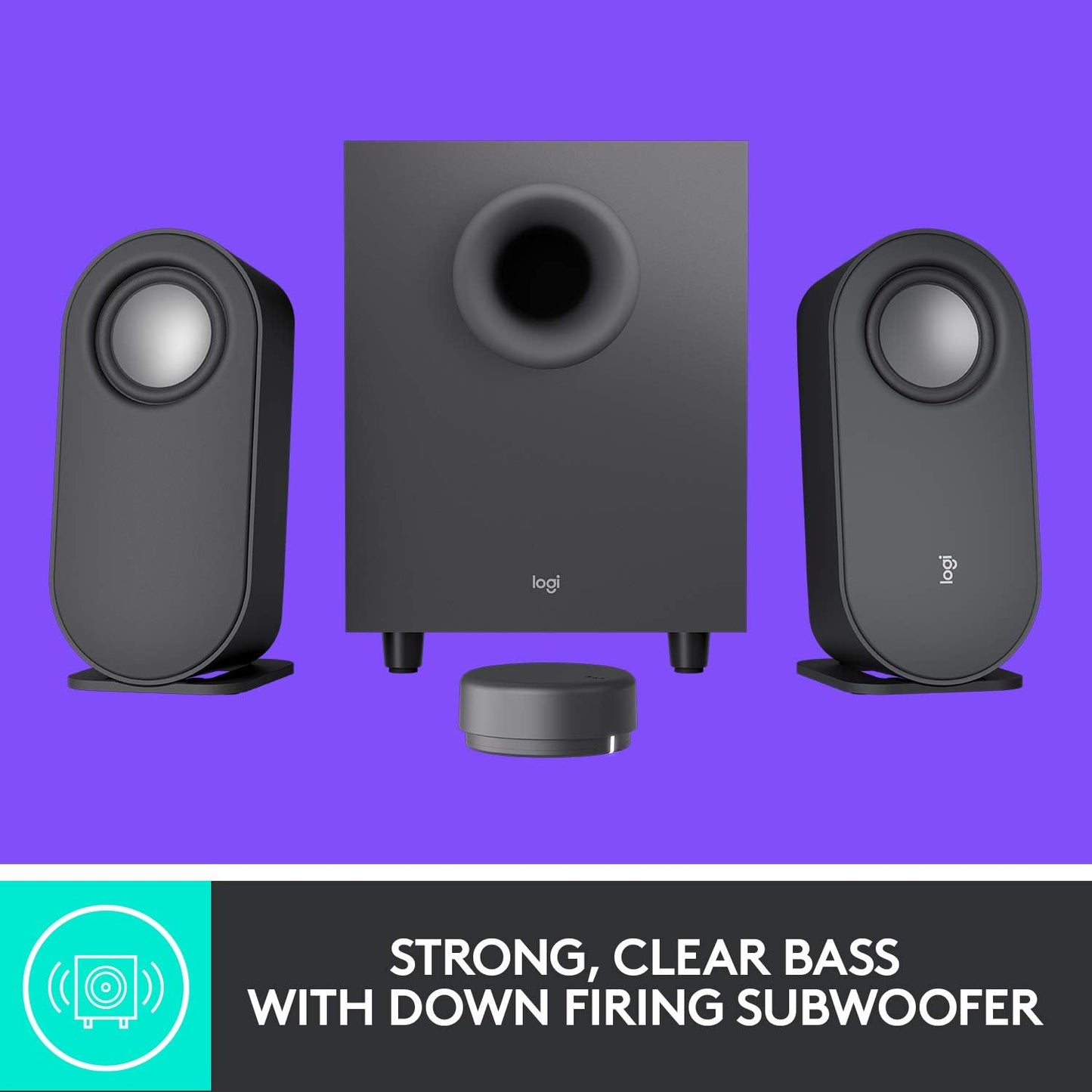Logitech Z407 Bluetooth Speakers with Subwoofer (Renewed)