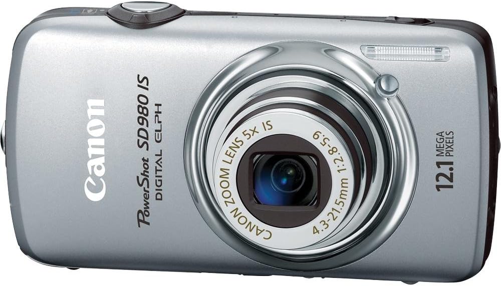 Canon SD980IS PowerShot 12.1MP Digital Camera (Silver)