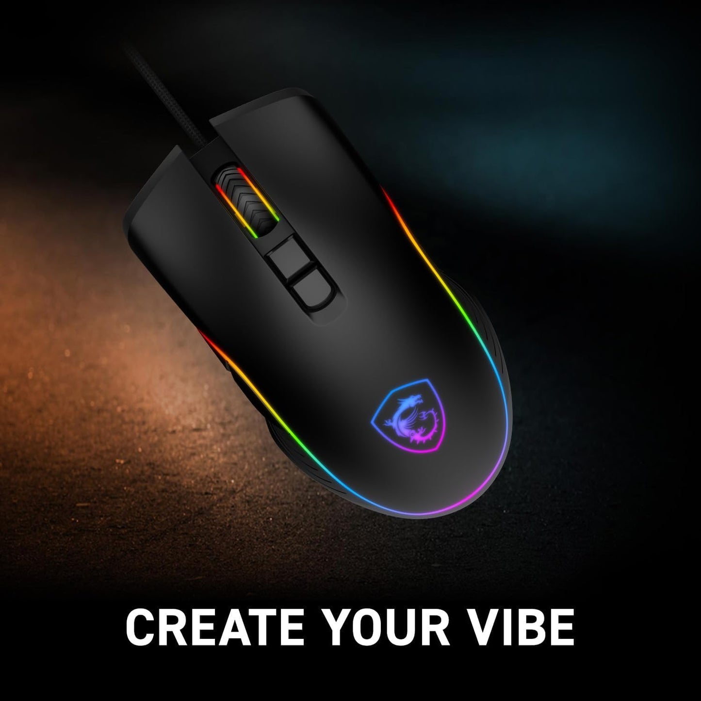 MSI FORGE GM300 Lightweight RGB Gaming Mouse