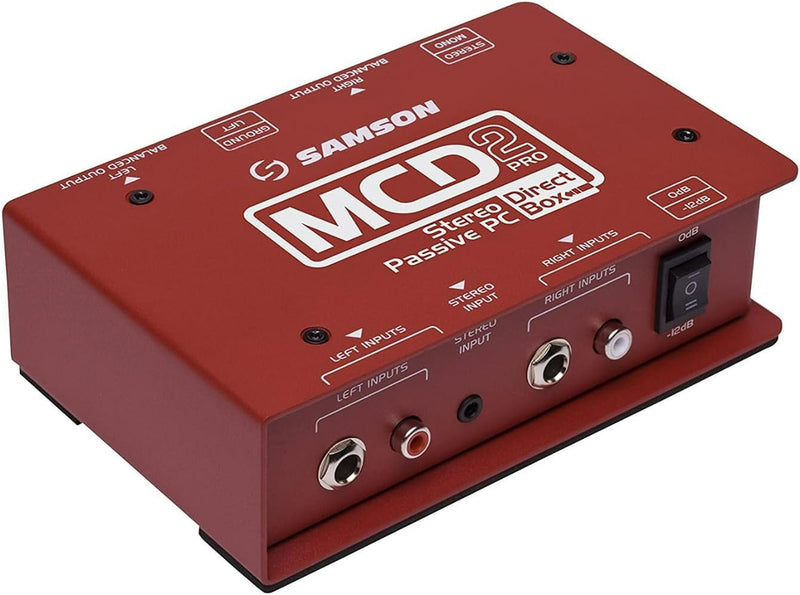 Samson MCD2 Pro Stereo Passive PC Direct Box — main product image
