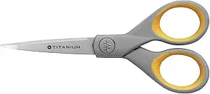 Westcott 13525 Pointed Crafting Scissors Titanium-Bonded — main product image