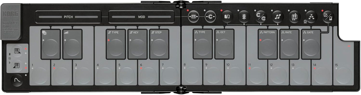 Korg NANOKEY-FD BK Foldable MIDI Keyboard - Black