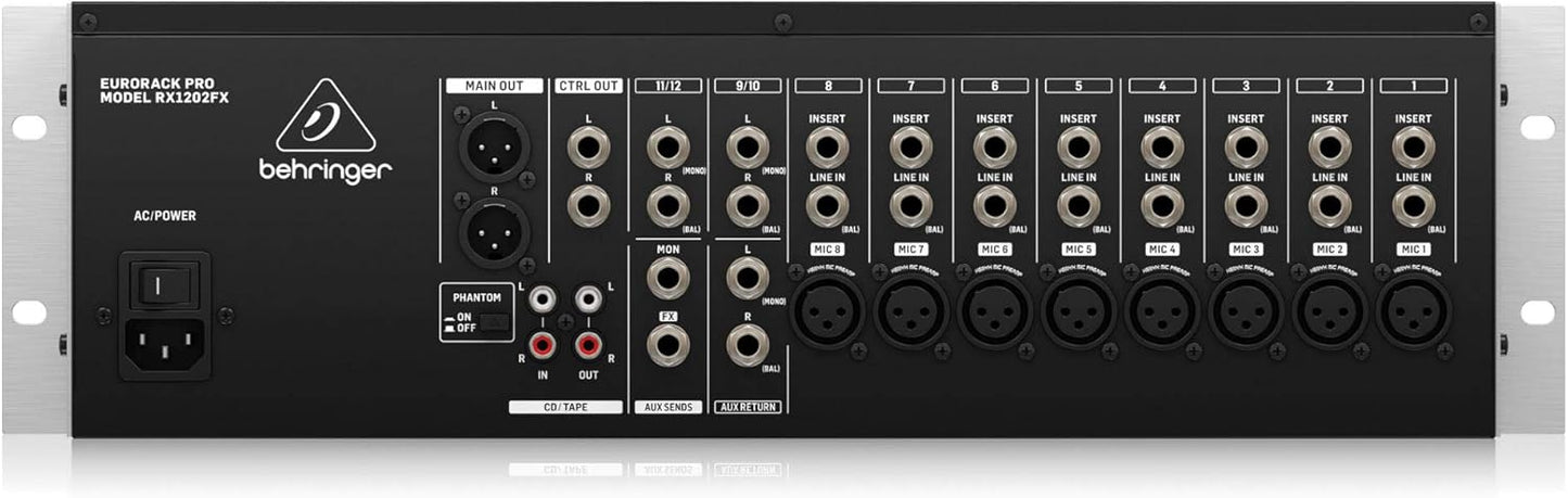 Behringer RX1202FX V2 Rack Mixer XENYX Preamps