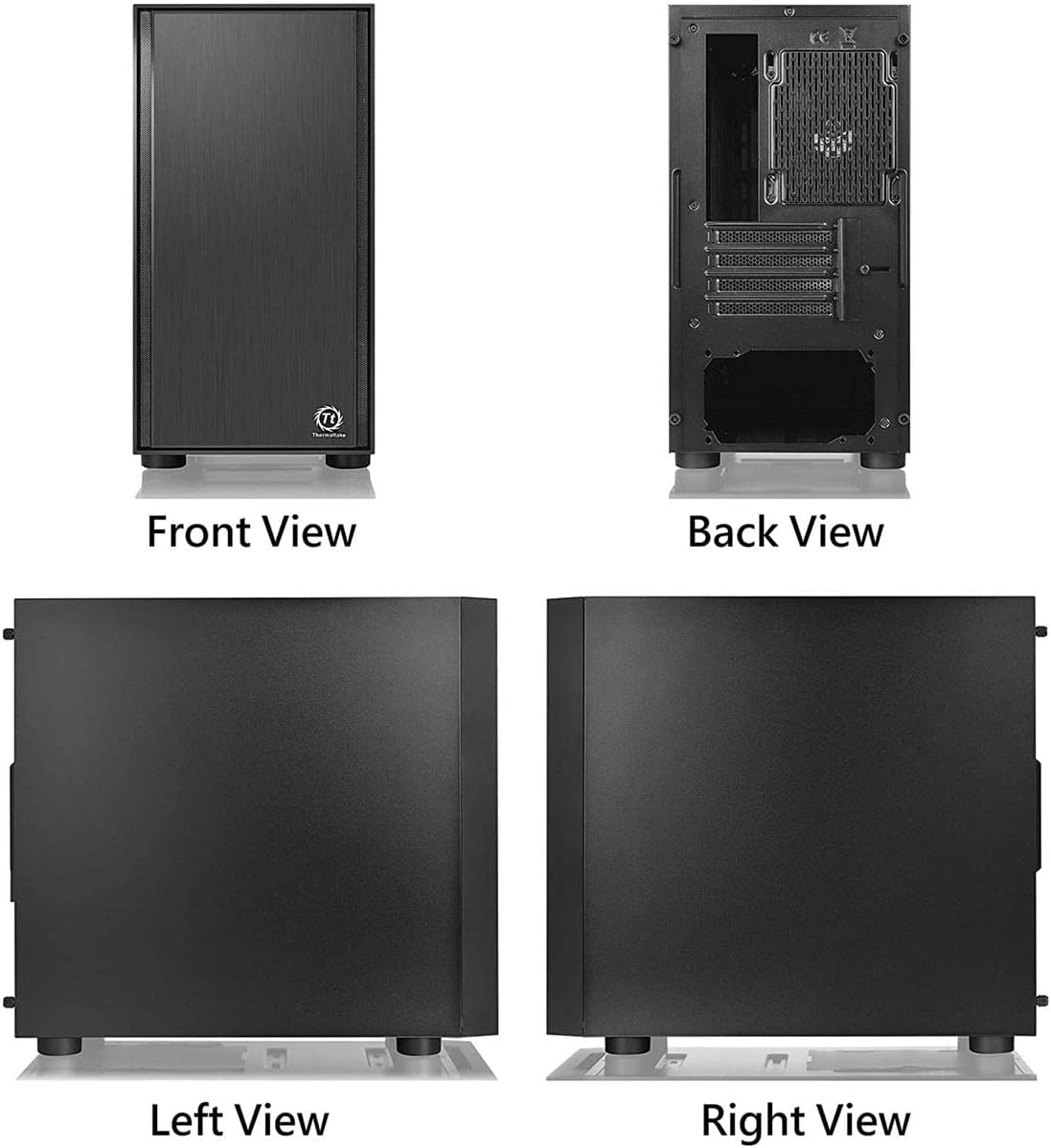 Thermaltake CA-1J1-00S1NN-00 Versa H17 Micro ATX Gaming Case