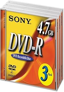 Sony 3DMR47L4 DVD-R 16X 4.7GB 3-Pack Discontinued