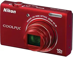Nikon 26275 COOLPIX S6200 16MP Digital Camera Red — main product image