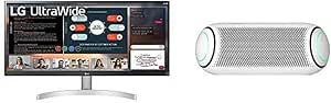 LG 29WN600 Ultrawide Monitor & PL5W Bluetooth Speaker — main product image
