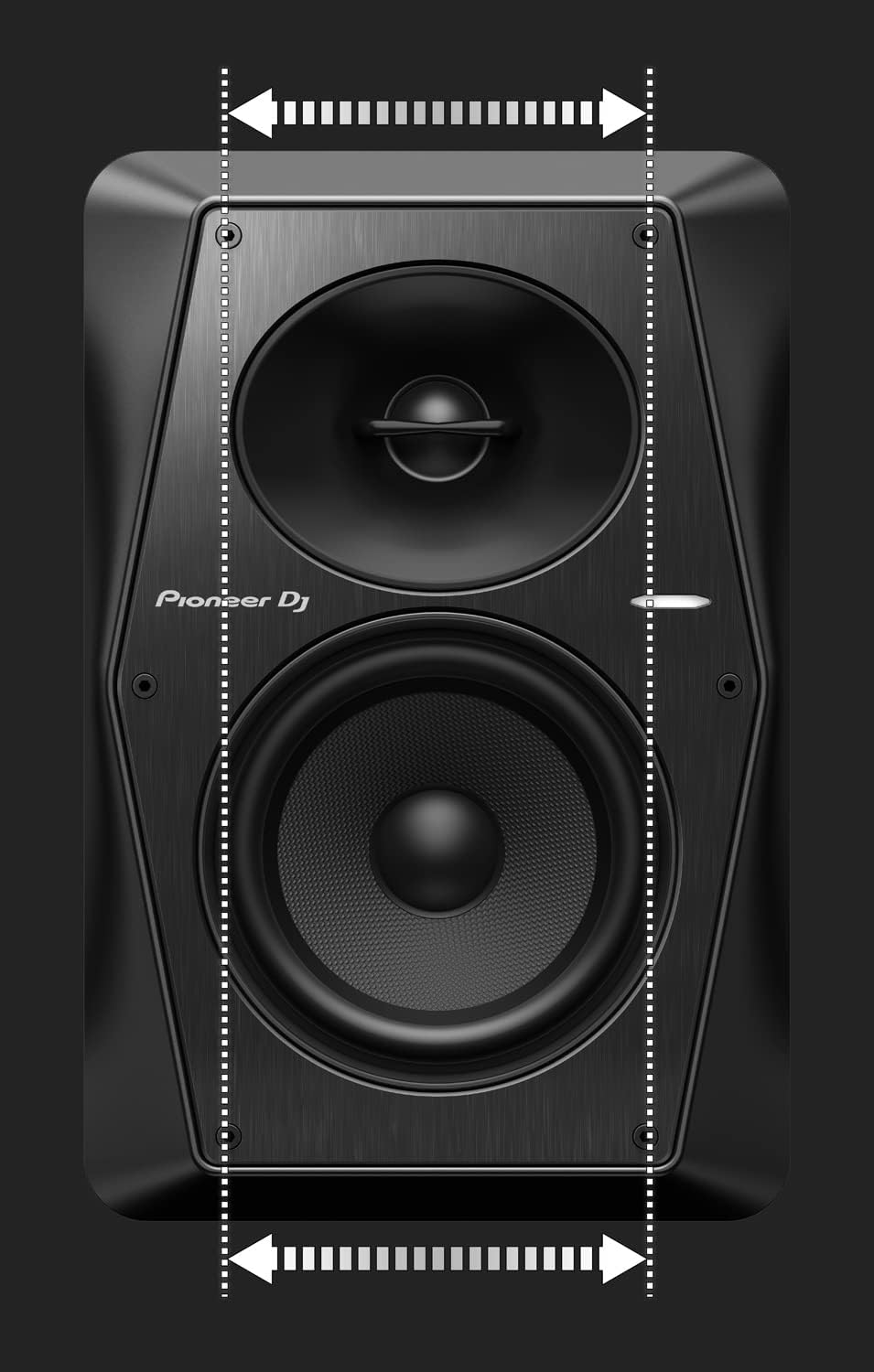 Pioneer DJ VM-70PDJ 6.5-inch Active Monitor Speaker Black
