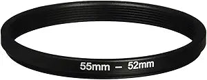 Tiffen 5552SDR 55-52mm Step Down Lens Filter Ring