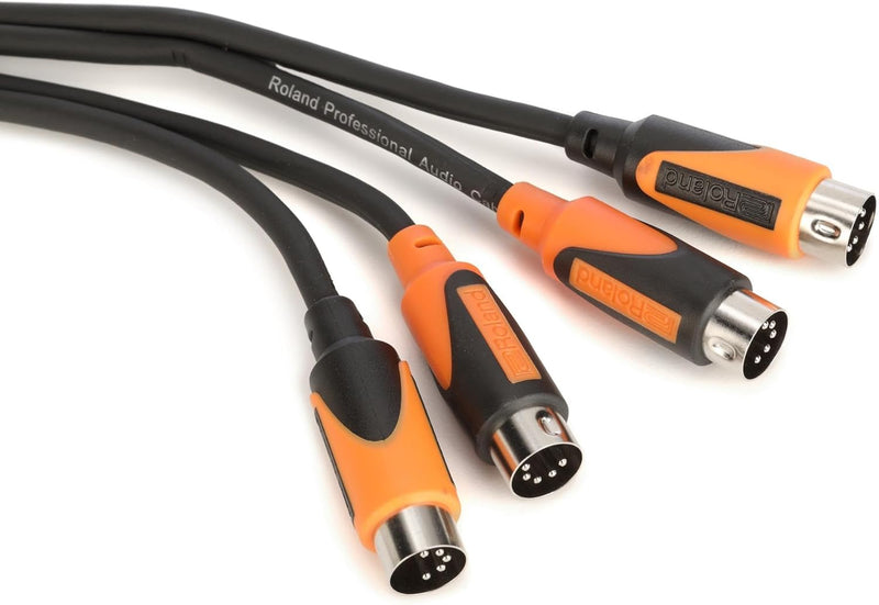Roland RMIDI-B5-DUAL Black Series 5ft Dual MIDI Cable — main product image