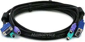 Monoprice 106170 KVM Cable - 6 Feet - SVGA PS/2 M/M