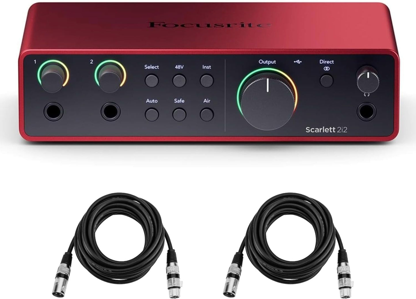 Focusrite Scarlett 2i2 4th Gen USB Audio Interface Bundle