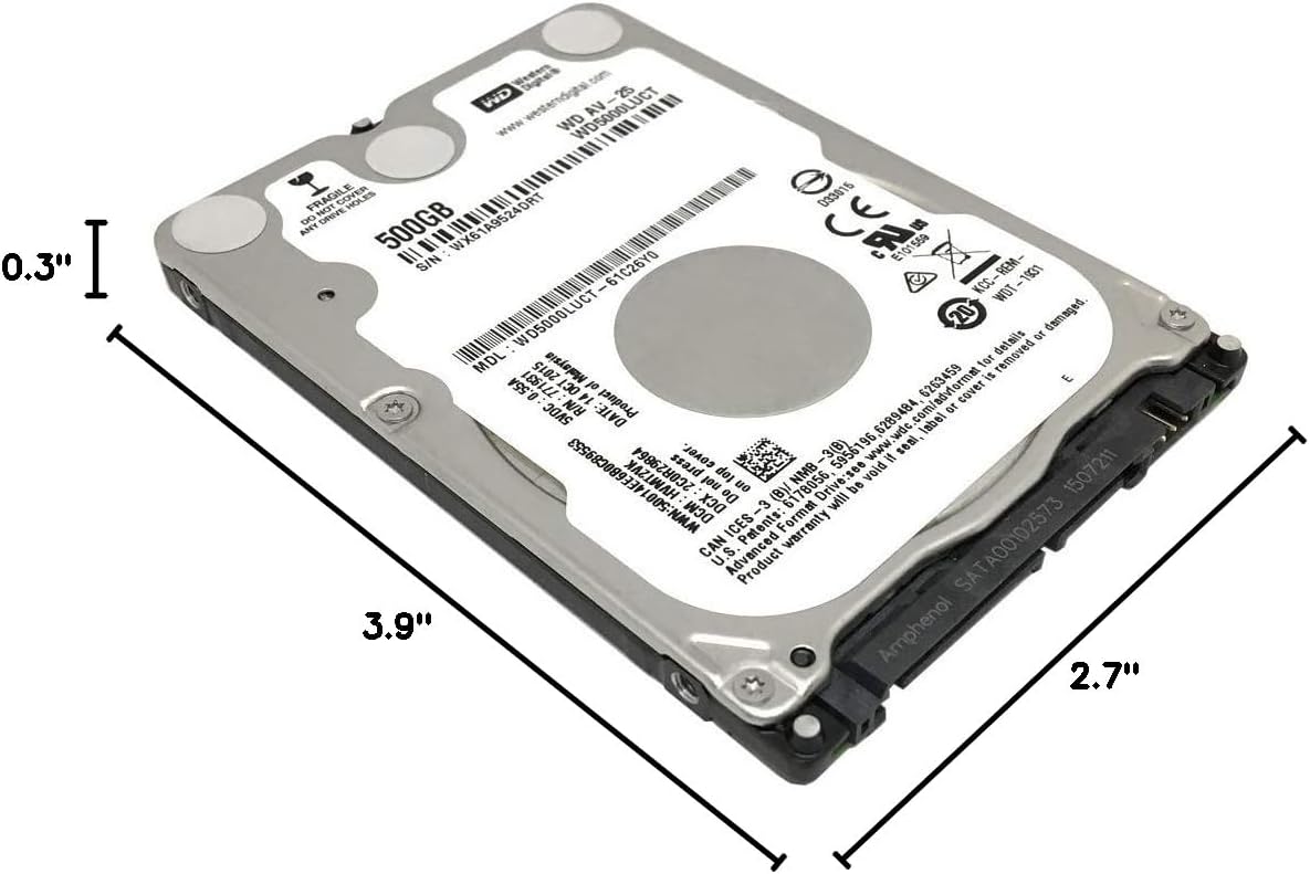 Western Digital WD5000LUCT 500GB 2.5" SATA HDD