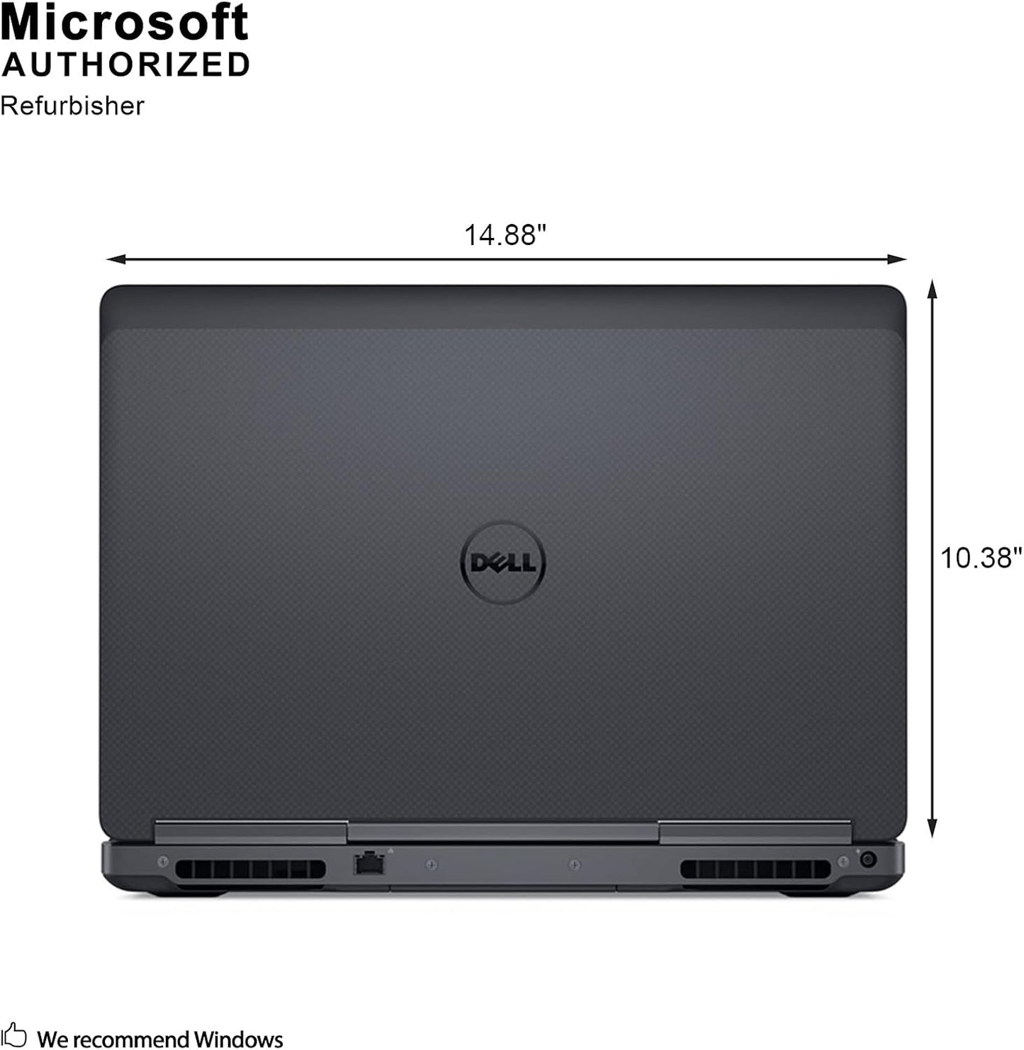 Dell 7510 i7 15.6" Renewed Laptop 512GB SSD