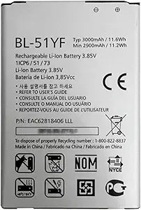 LG B017AKLO4S G4 BL-51YF 3000mAh Spare Battery