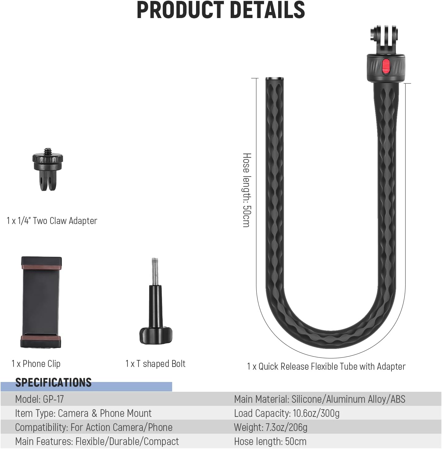 Neewer 10103725 Flexible Phone Camera Mount