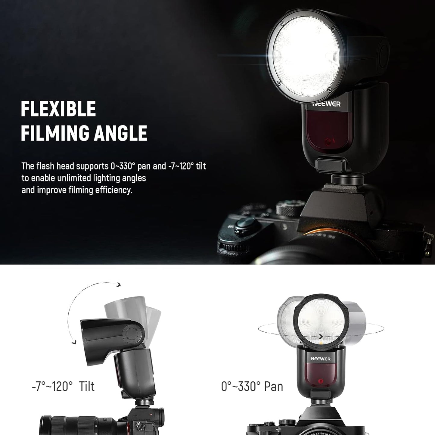 Neewer 10101954 Z1-S TTL Round Head Speedlite Flash Sony