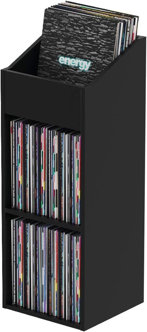 Glorious AMS-RECORD-RACK-330-BLK Record Rack 330 - Vinyl Storage (Black)