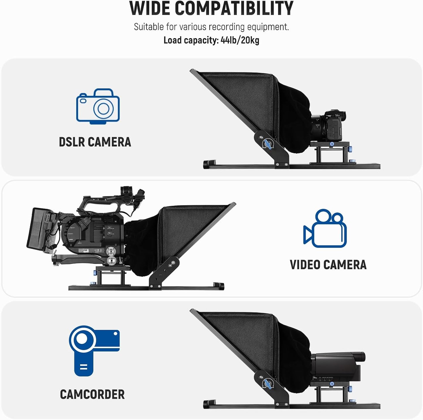 Neewer X17 II 17" Teleprompter with Remote & APP Control