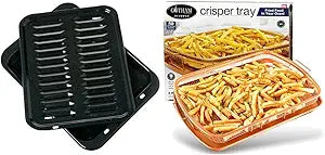 GE Broiler Pan and Air Fryer Basket Set — main product image