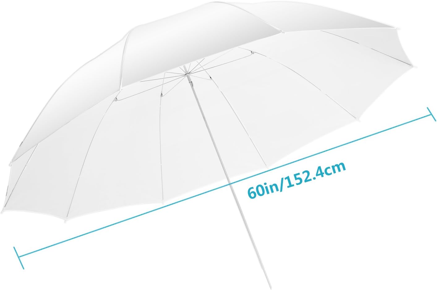 Neewer 10077716 60" Translucent White Soft Diffuser Umbrella