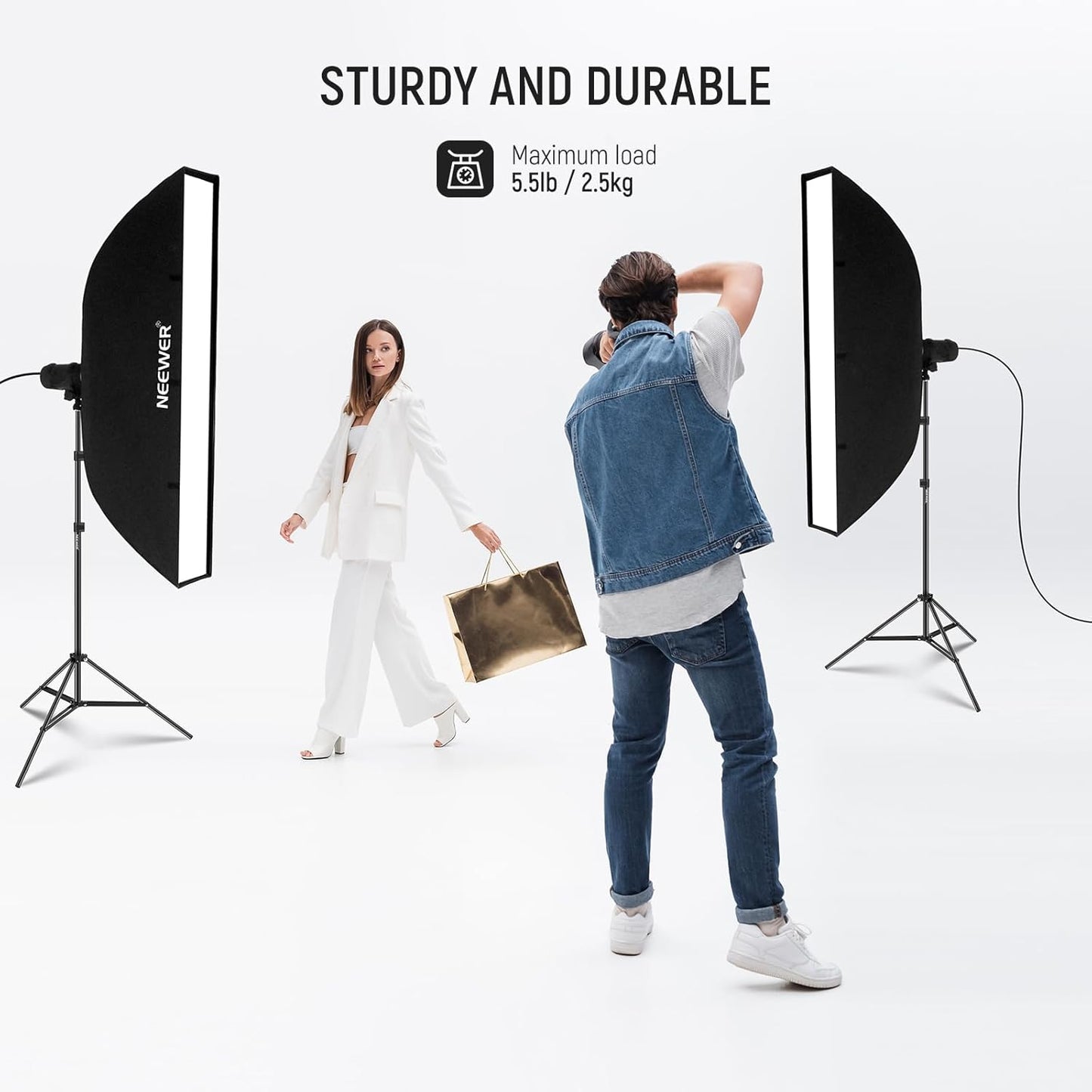 Neewer 90084538 7ft Photography Light Stands 2-Pack